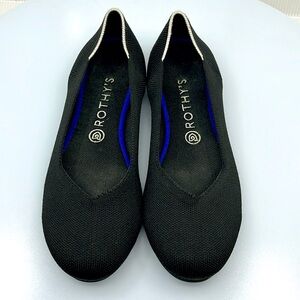 Women’s black Rothy Flats